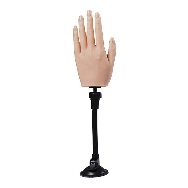 

false nails silicone practice hand for mannequin model tattoo nail, Red;gold