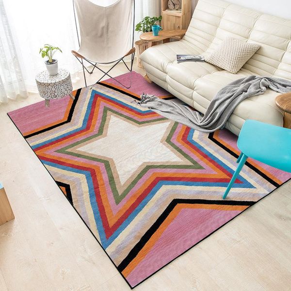 

carpets fashionable european and american games pentagram sweet pink bedroom living room kitchen floocustom size