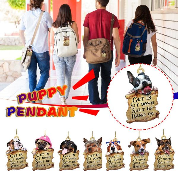 

decorative objects & figurines puppy transparent acrylic car ornaments creative gift