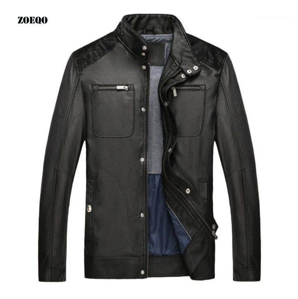 

men's fur & faux pu leather jacket men patchwork spring casual motorcycle suede and coat male, Black
