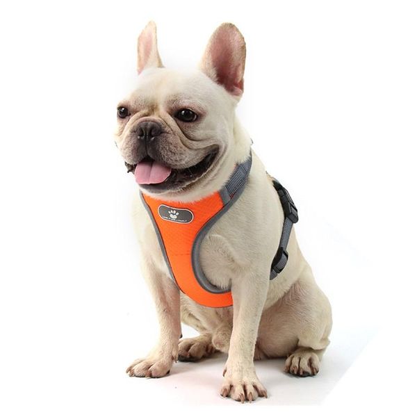

soft padded dog vest adjustable pet harness leash reflective no-choke oxford with easy control handle for large breeds collars & leashes