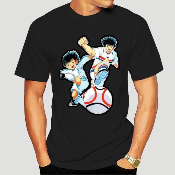 

men's t-shirts captain tsubasa t shirts for men party short sleeve novelty o neck pure cotton tee shirt 0937k, White;black