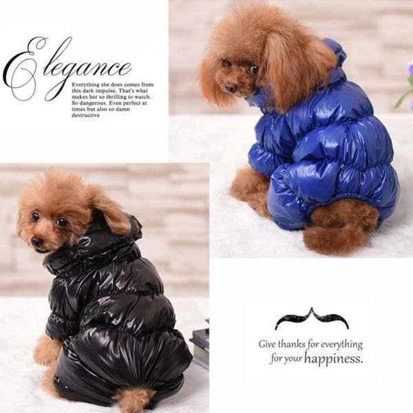 

cat costumes winter fashion warm four-legged solid color soft dog puppy coat pet clothes
