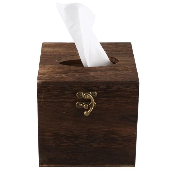 

tissue boxes & napkins practical wood box napkin cover home el pub cafe car paper holder case