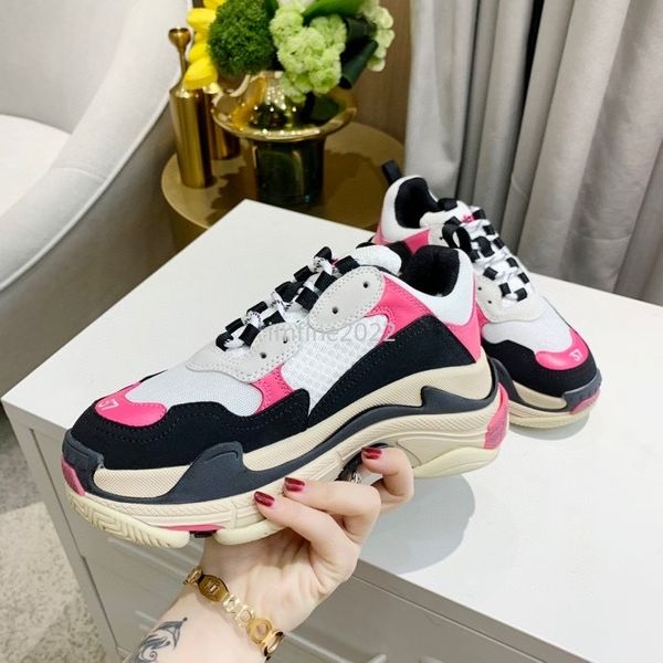 Retro Womens Mens Sneaker Scarpe casual Mesh Trainers per Old Dad fiihu Triple S Party Trendy Shoes Daily Platform Sneakers Donna uomo Trainer vrdyesseter