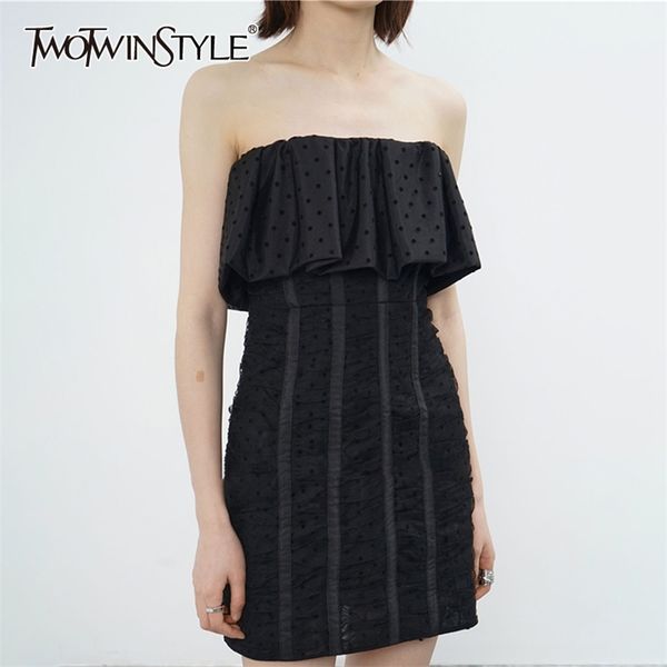 

slim summer dress for women slash neck sleeveless high waist striped black dresses female fashion 210520, Black;gray