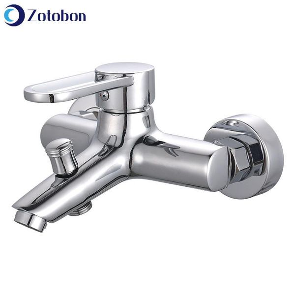 

polished copper finish wall mounted shower faucets bathroom bathtub handheld triple taps mixer faucet f211 sets