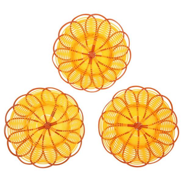 

decorative flowers & wreaths 3pcs simulated woven baskets kitchen storage boxes picnic