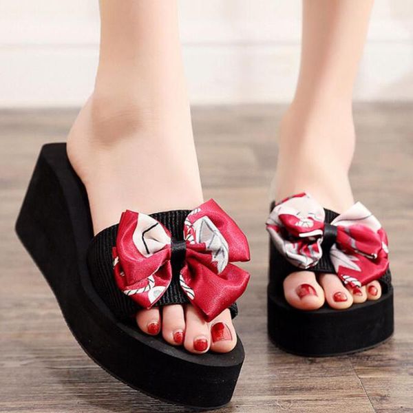 

fashion female slippers women platform sandals ladies house outdoor beach lady shoes woman home sandalias flip flops q106, Black