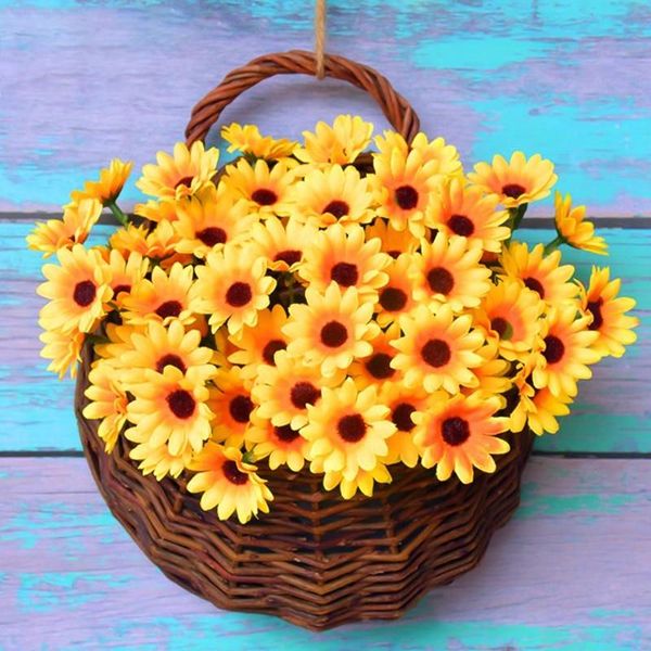 

decorative flowers & wreaths 13/24 heads fake sunflowers artificial silk bouquet for wedding party floral supply living room garden decor