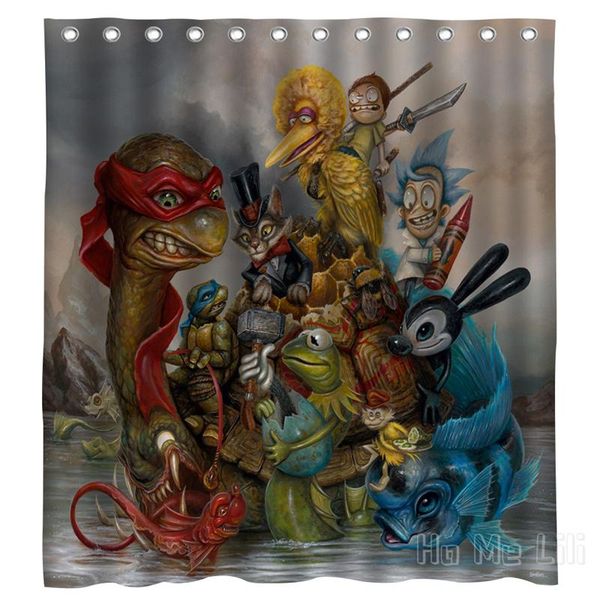 

shower curtains greg simkins art role curtain waterproof bathroom decor