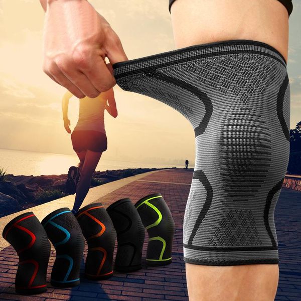 

elbow & knee pads 1 piece set of basketball and volleyball support nylon elastic compression straps for sports bikes, Black;gray