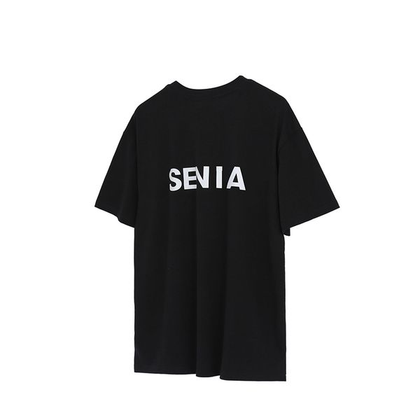 

factory luxury brand t shirt mens stylist t shirt friends men women black white orange