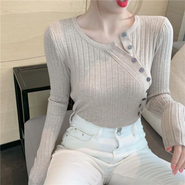 

women's sweaters korean jumper sweater women 2021 autumn and winter pullover knitted v-neck pull femme clothing 17573, White;black