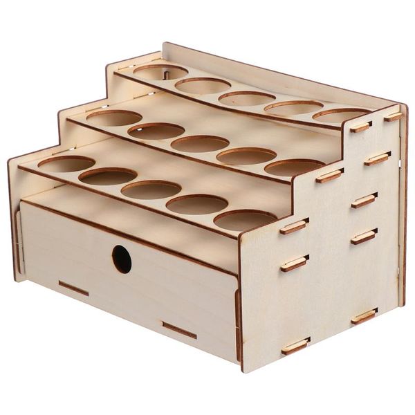 

hooks & rails wooden paint rack pigment inks storage organizer with bottle holes