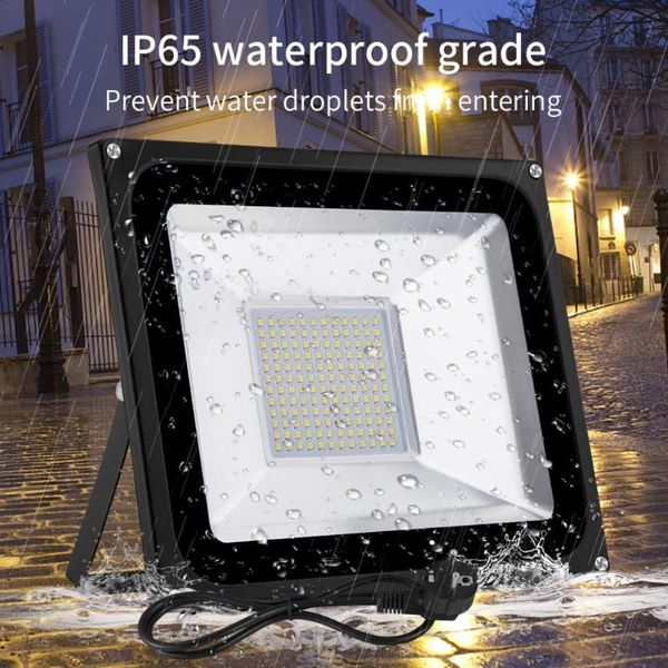 

floodlight waterproof ip65 outdoor lamp with eu plug warm white kitchen living room floodlights