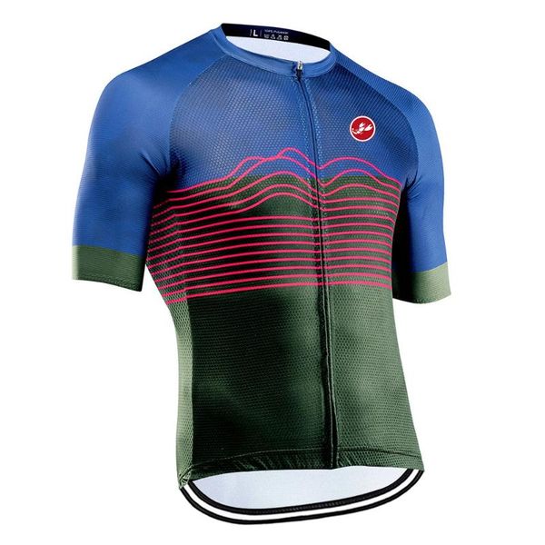 

racing jackets men pro cycling clothing summer polyester bicycle clothes sportswear mtb bike jersey for male, Black;red