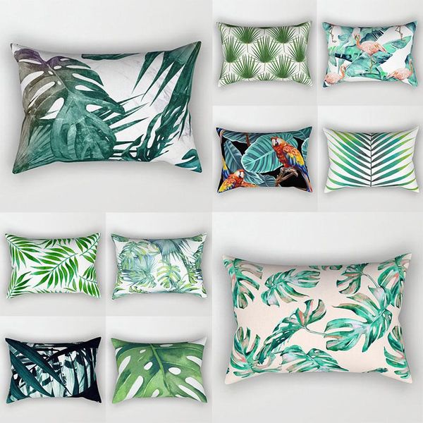 

pillow case 30*50cm tropical plants pattern decorative cushions pillowcase polyester cushion cover throw sofa decoration pillowcover