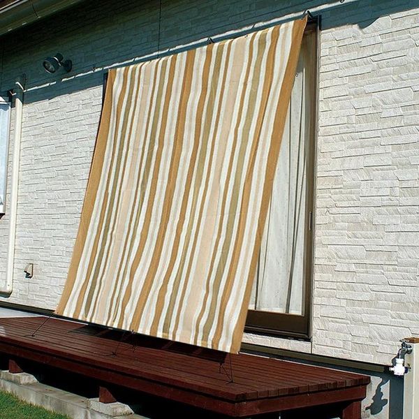 

shade stripe sunshade net sun shelter window awning sail square brown yellow white outerdoor car