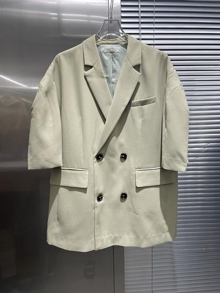 

women's suits & blazers early autumn of 2021 the profile sleeves short sleeve pocket relaxed blazer 0816, White;black