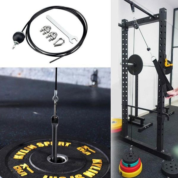 

resistance bands 2m/2.5m/3m gym home fitness wire rope length adjustable heavy duty steel wirerope thick 5mm for pulley cable machine
