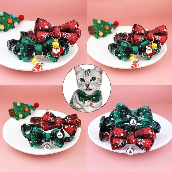 

cat costumes dog accessories christmas wreath snowflake collars pet collar tag supplies