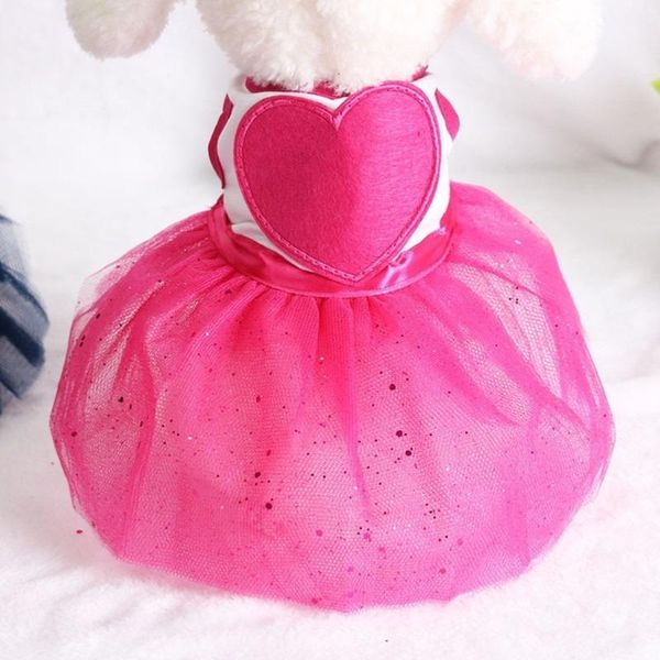 

dog apparel puoupuou lovely clothes summer pet clothing love dress for small medium dogs designer coat outfit xs-2xl
