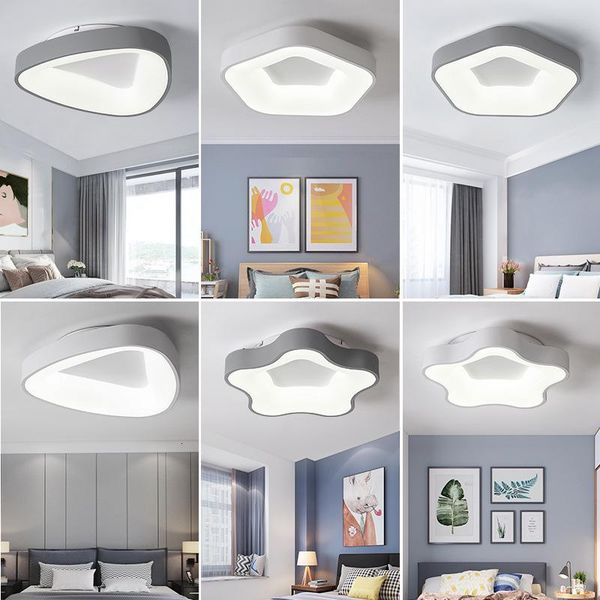 

ceiling lights nordic ventilador de techo luminaria led panel living room bedroom home decoration light fans