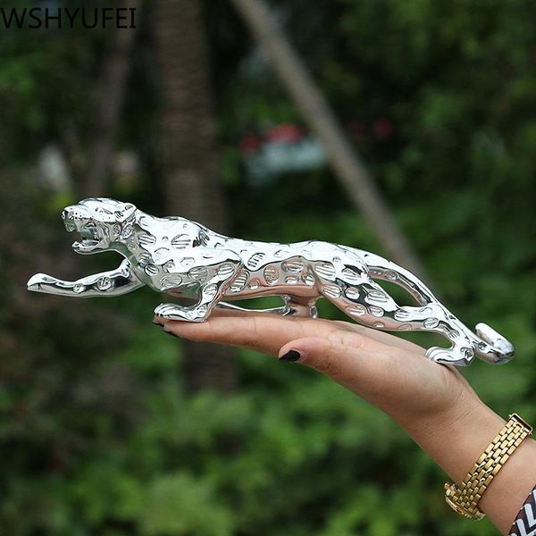 

decorative objects & figurines creative resin leopard car ornaments chinese home living room decorations birthday gifts office deskart c