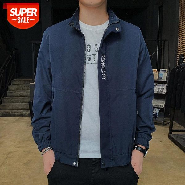 

jacket men's casual thin workwear flow slim-fitting clothes men #t17n, Black;brown