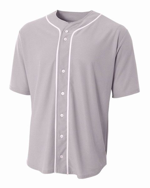 

58644789 blank custom jersey men women size s-3xl white button down pullover, Black;red