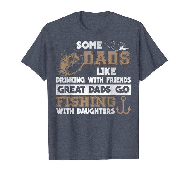 

great dads go fishing with daughters shirt dads shirt, White;black