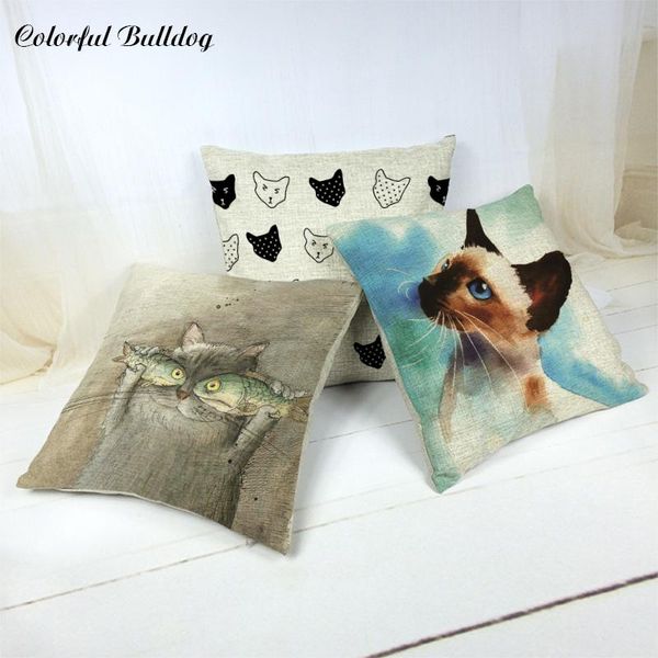 

cushion/decorative pillow dropshopping outdoor,living room ,garden throw pillows 43 * cm variety of styles funny cat home decoration cushion