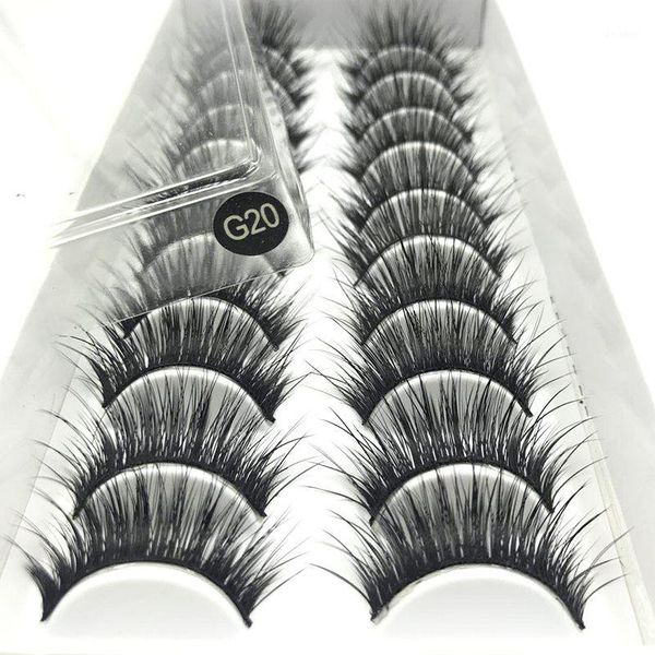 

10pairs false eye lashes soft natural long 3d mink eyelashes extensions for makeup tool fake1