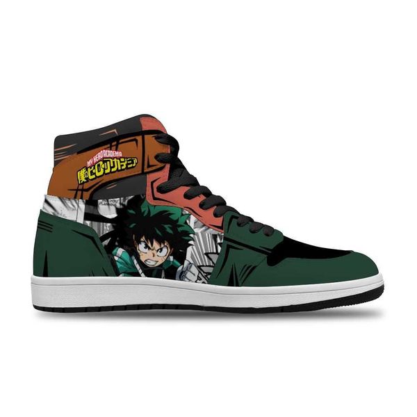 

anime cartoon japanese my hero academia diy cosplay sports non-slip casual shoes for men's fashion trend shoe high basketball shoes non