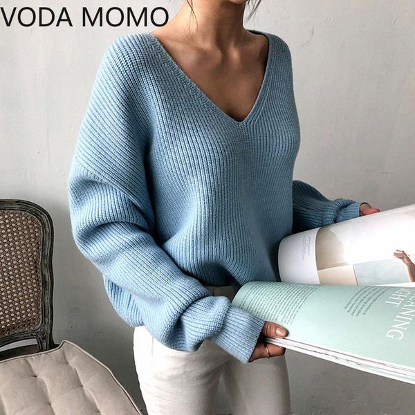 

women's sweaters casual winter autumn women blouse ladies sweater solid color v neck blouses long sleeve pullover knitted, White;black