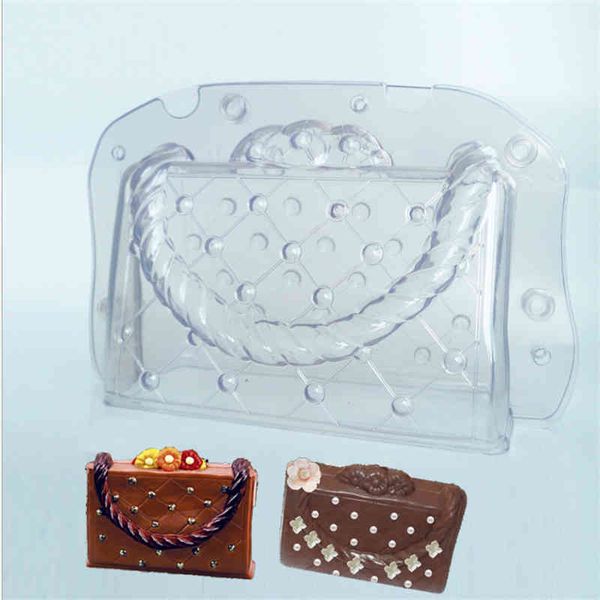 

diy chocolate mould baking accessories beautiful 3d bag form plastic transparent baking tools kitchen accessories wholesale