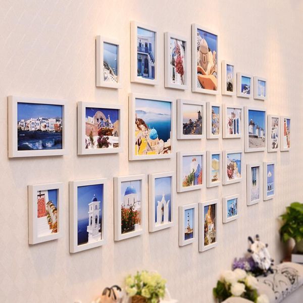 

frames 28pcs/set modern style po frame combination wall decoration picture for tv background living room hanging