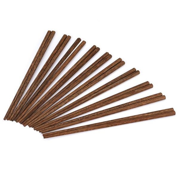 

chopsticks 10 pairs sushi japanese wooden set with gift box brown chinese chop stick tableware kitchen tools korean