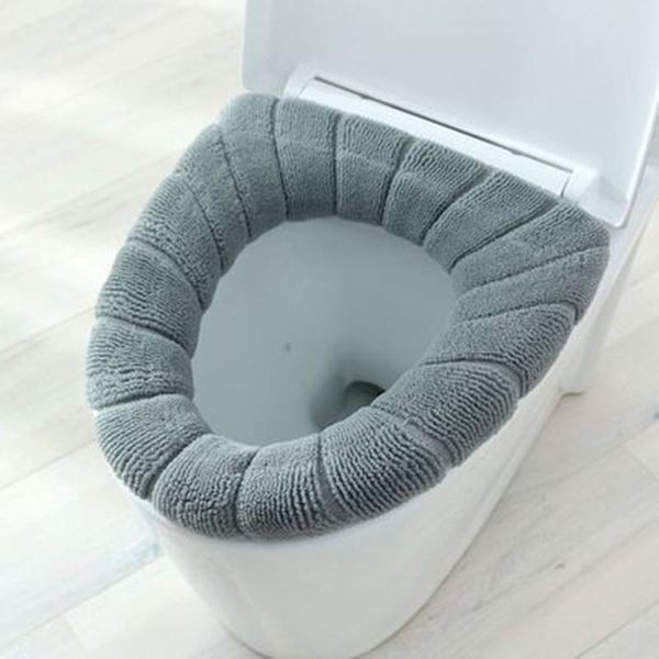

toilet seat covers bathroom warmer washable soft pad closestool cover lid mat cushion pads ice cold