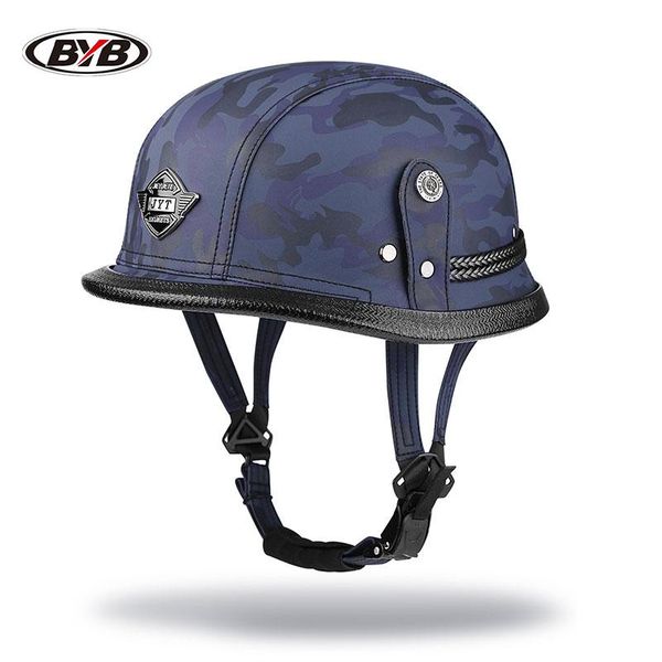 

motorcycle helmets motorbike retro helmet vintage camouflage with goggles casco motos capacete demoto army navy blue 108