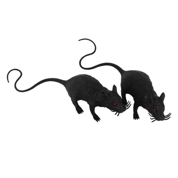 

cat toys 2pcs simulation mice interactive playing teaser sound