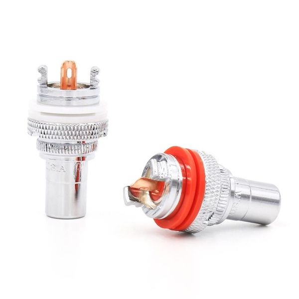 

smart power plugs 8pcs hifi rhodium plated rca socket female jack connector