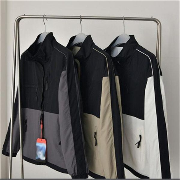 

men's jackets mens jacket sportswear designe parka spring autumn coat hooded zipper panelled epaulet bomber motorcycle, Black;brown