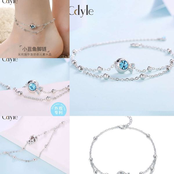 

in new fashion beach multi-layer anklet for women summer, Red;blue