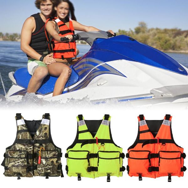 

water sport life vest reflective jacket fishing for kayaking sailing floatation safety waistcoat & buoy
