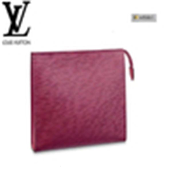 

wallets brand designer luxury evening 5v00 m41085 toiletry compact pouch 26 fuchsia clutches women real leather purse long wallet chain key, Red;black