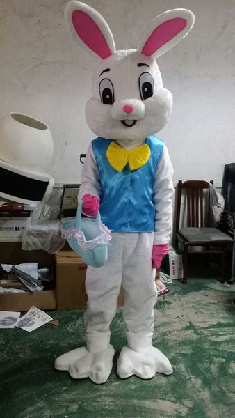 Costumi della mascotte Costumi Cosplay Costume della mascotte del coniglio Bugs Rabbit Hare Pasqua Costume adulto della mascotte di Halloween Party Fancy Dress