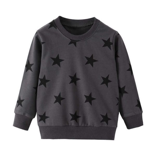 

jumping meters stars sweatshirts baby boys girls outwear cotton clothing fashion style children autumn spring shirts 210529, Black