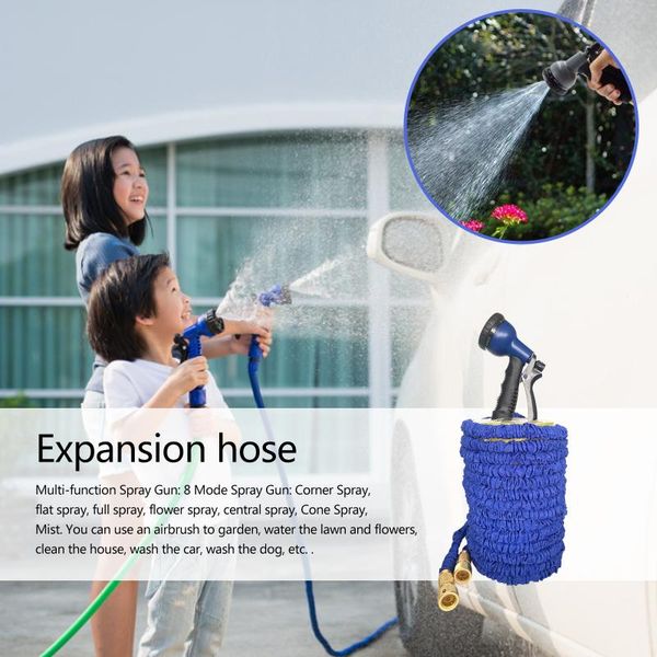 

garden hose expandable magic flexible water eu plastic hoses pipe with spray gun to watering car wash equipments